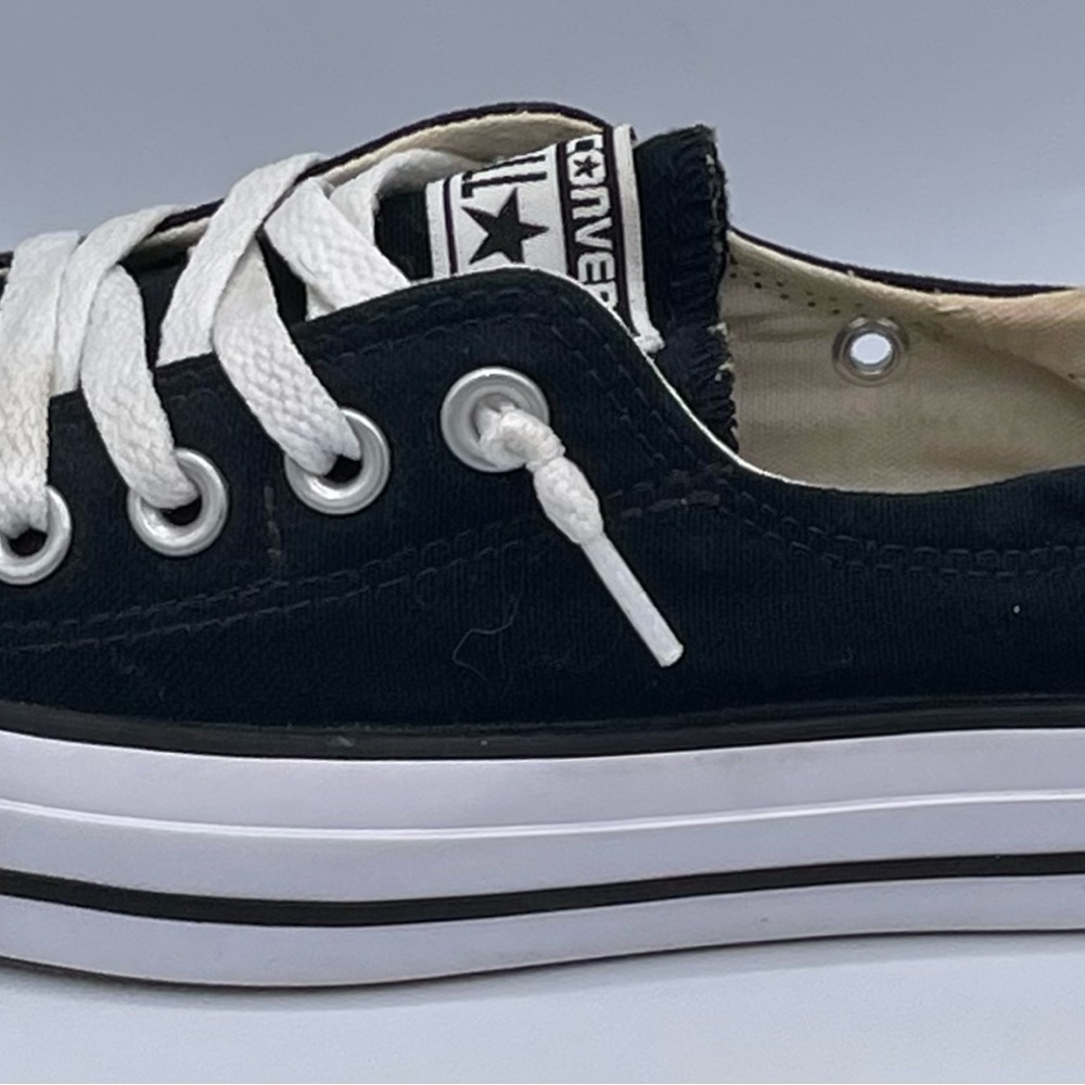 Converse Women's Chuck Taylor All Star Shoreline Black Lo Top Sneaker Size 6 - Picture 4 of 12